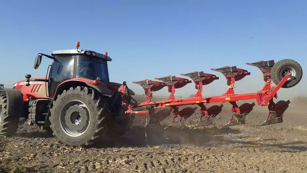 massey ferguson 7720 Beşli dönerli pulluk performansı