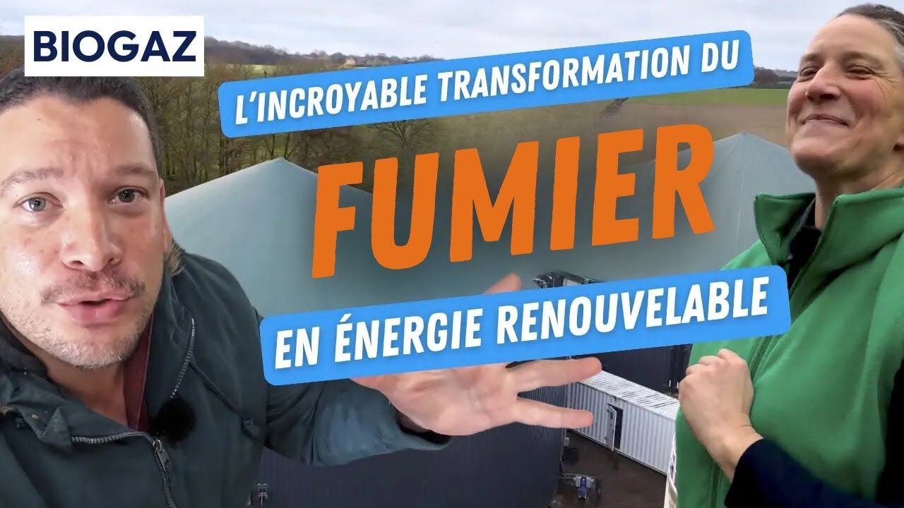Elle produit du BIOGAZ avec des excréments d'animaux
