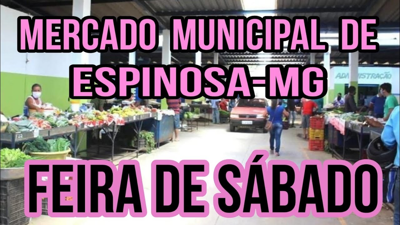 TOUR! MERCADO MUNICIPAL DE ESPINOSA MG/FEIRA DE SÁBADO!