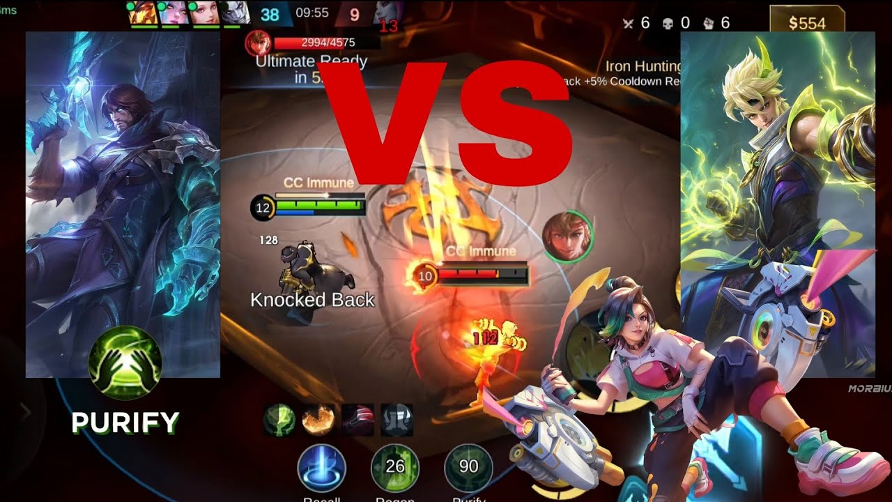 PURIFY SPELL ON ROGER VS YIN AND IXIA