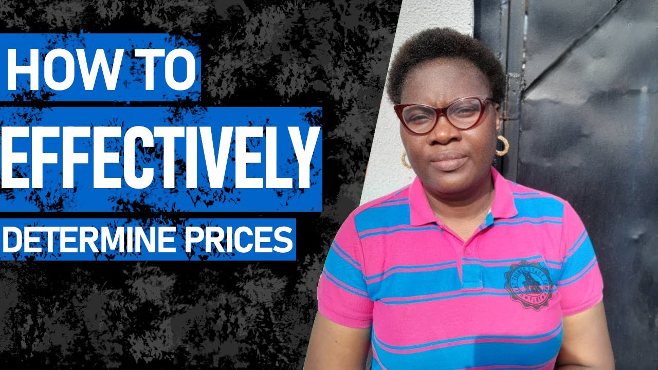 how to create prices for your goods and services