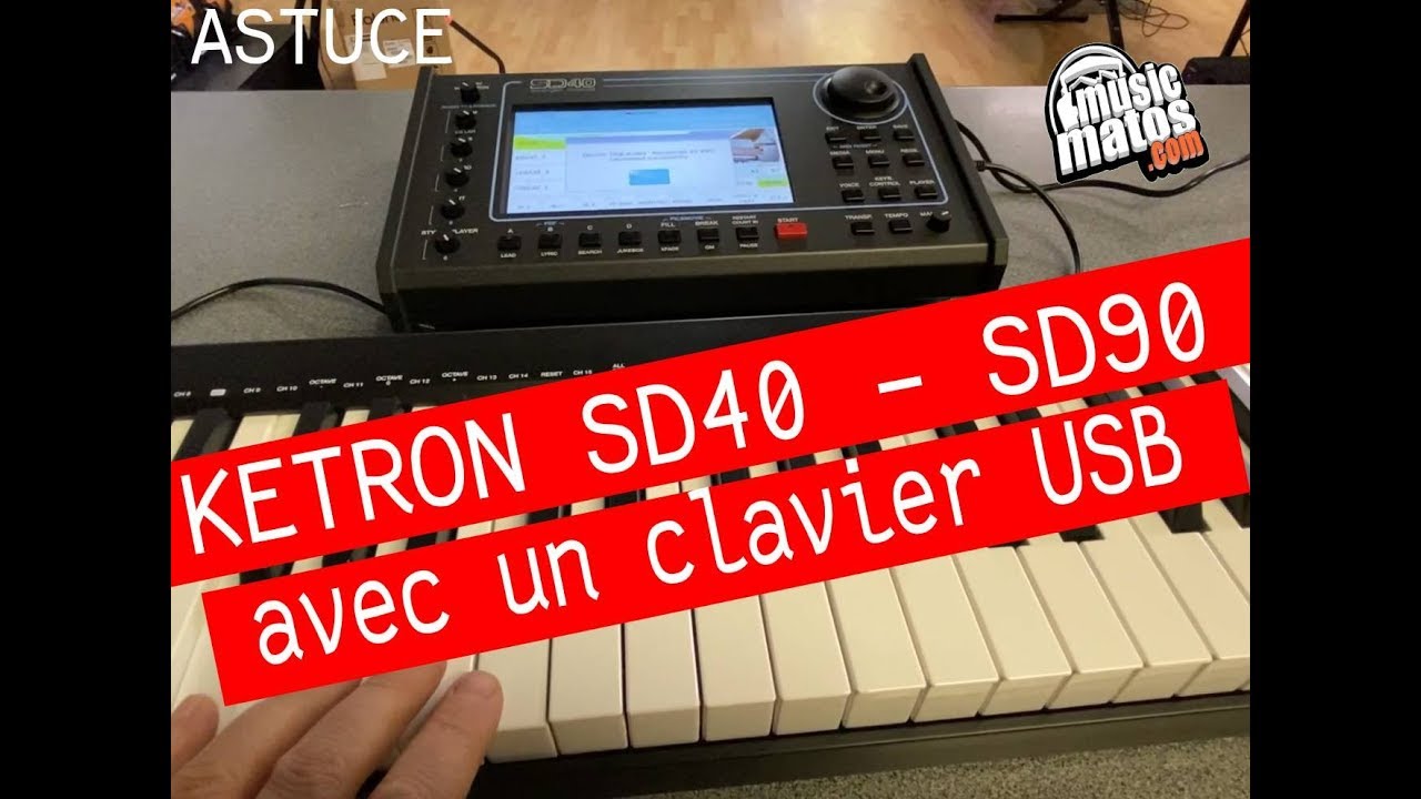 Utilisez un clavier usb avec le Ketron SD40, SD90 ou LOUNGE