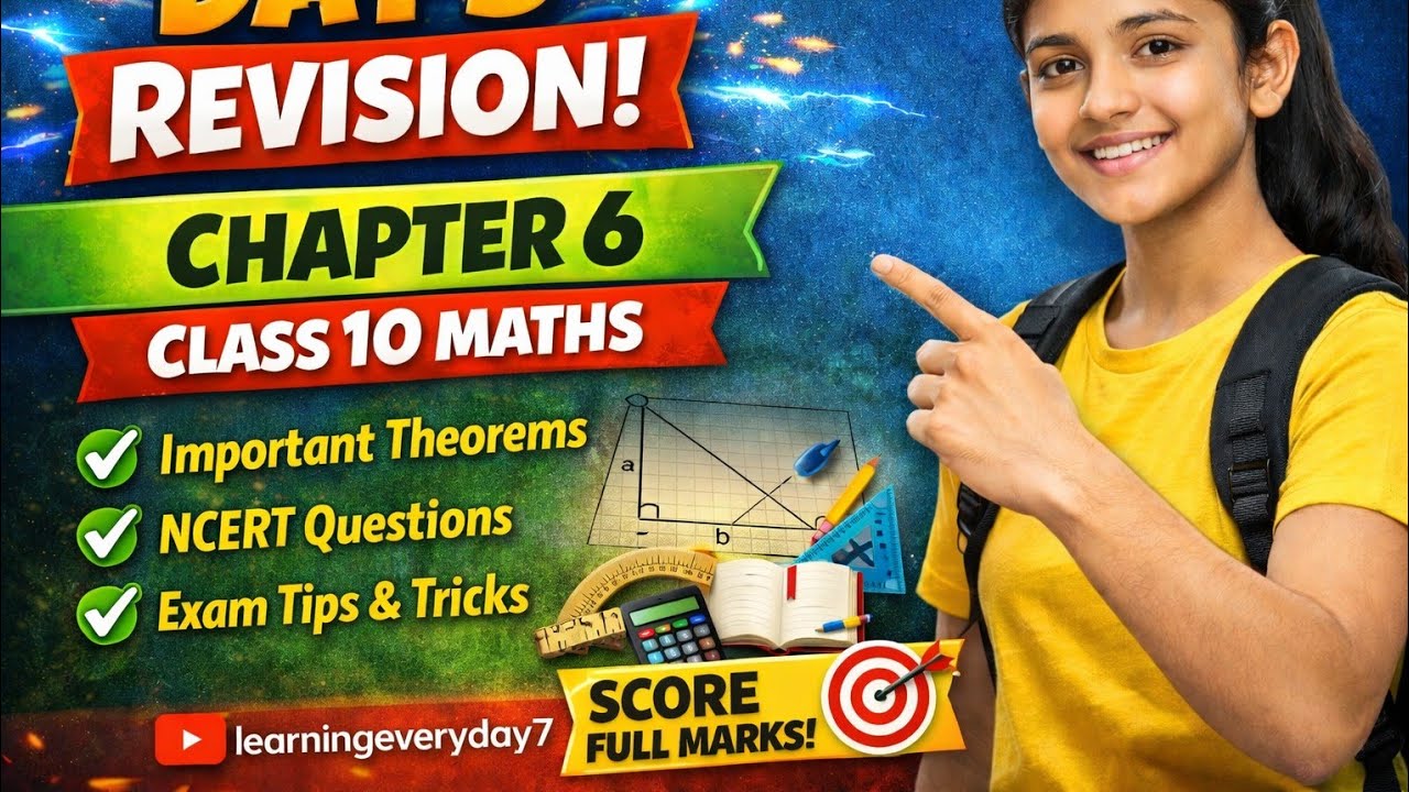 Day 6 – Chapter 6 Triangles (Class 10 Maths)for your channel learningeveryday7 🔺📘#liveclass #bpt