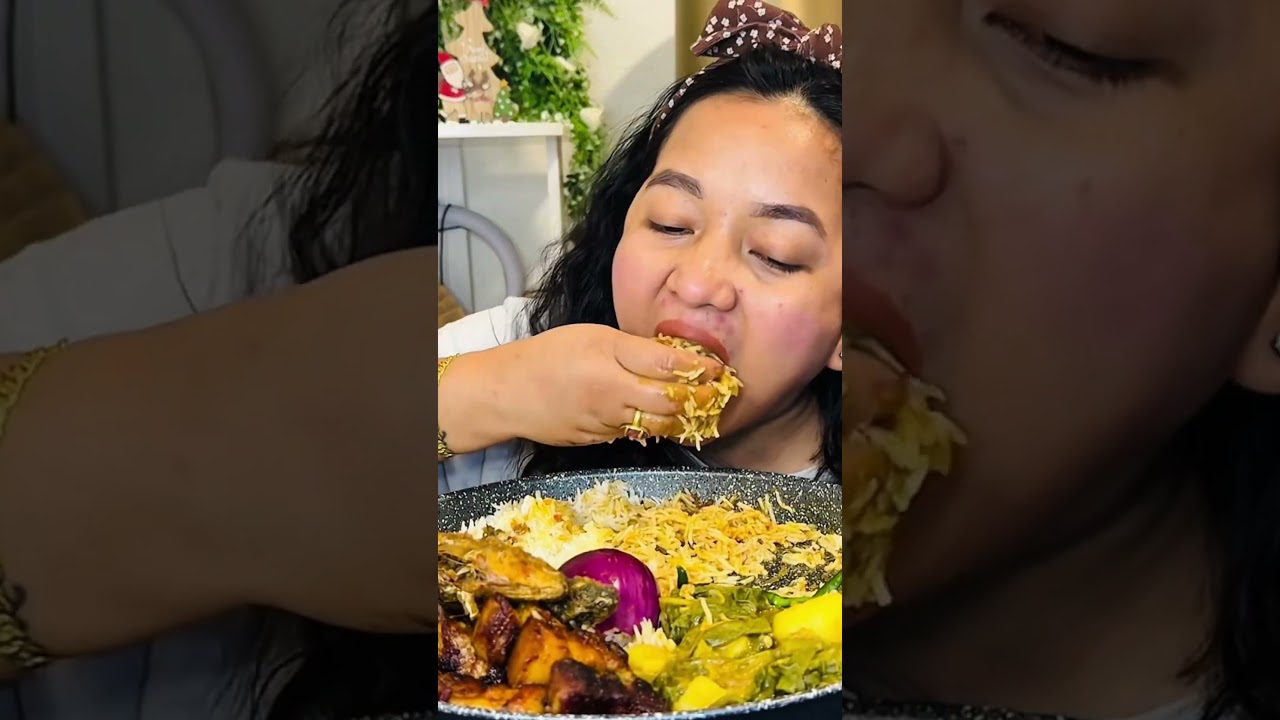 Nepali khana mukbang✨ #masubhat #mukbang #nepalistyle