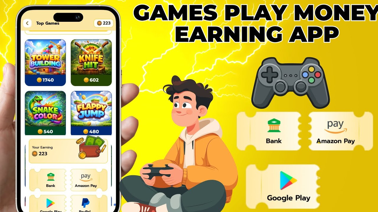 GAMES PLAY MONEY EARNING APP TAMIL | NEW APP TODAY | GOOGLE PLAY CARD APP