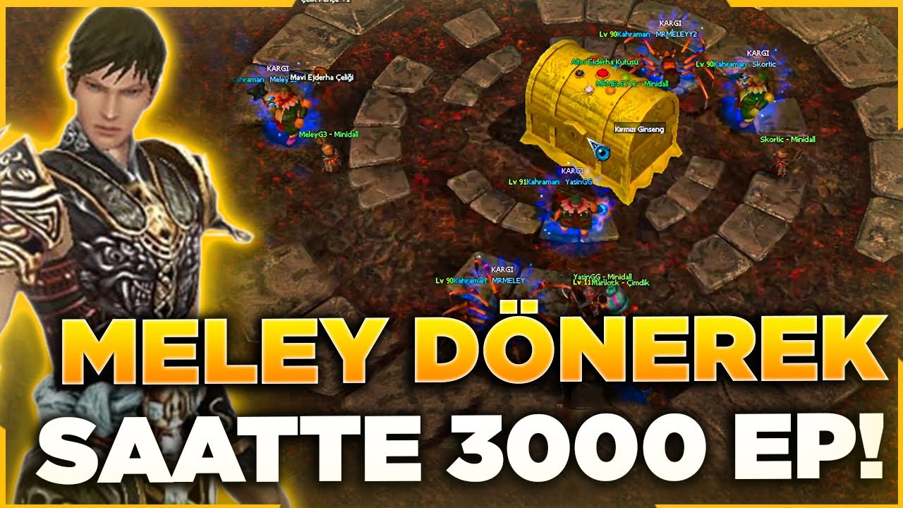 YENİ SUNUCUDA MELEY KESMEK! ( SAATTE 3K EP! ) | PARA BASIYORUZ !! | Metin2 Onyx#4