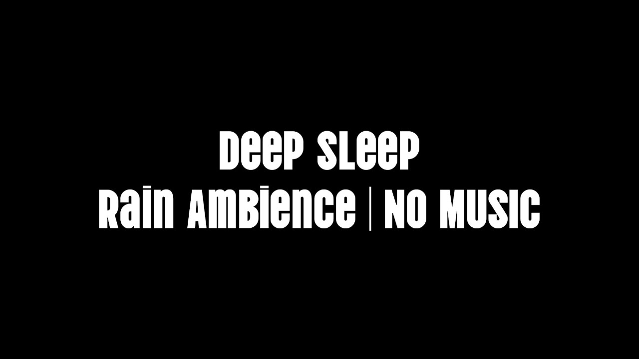 Deep Sleep ASMR | Black Screen Dark Rain Ambience 10 Hours | No Music