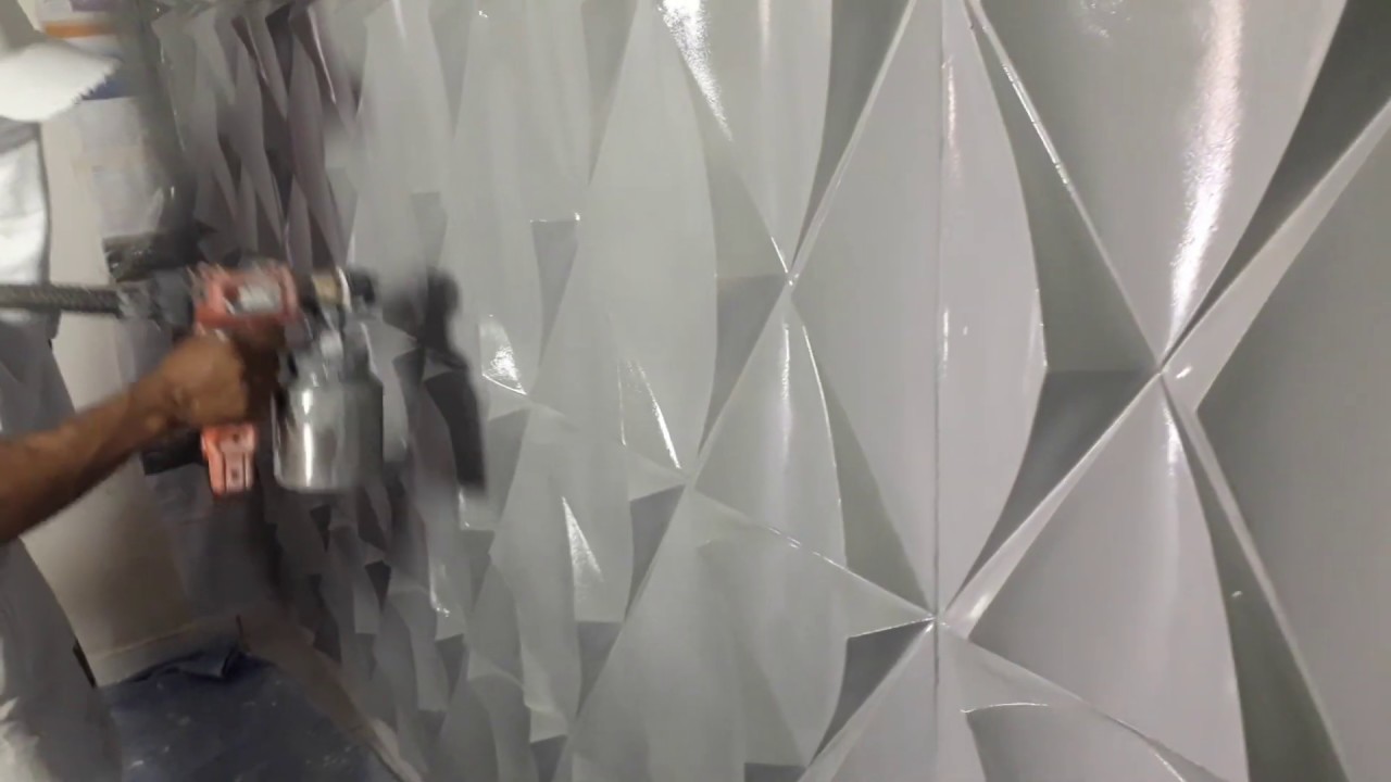 Como pintar paredes de gesso 3d.