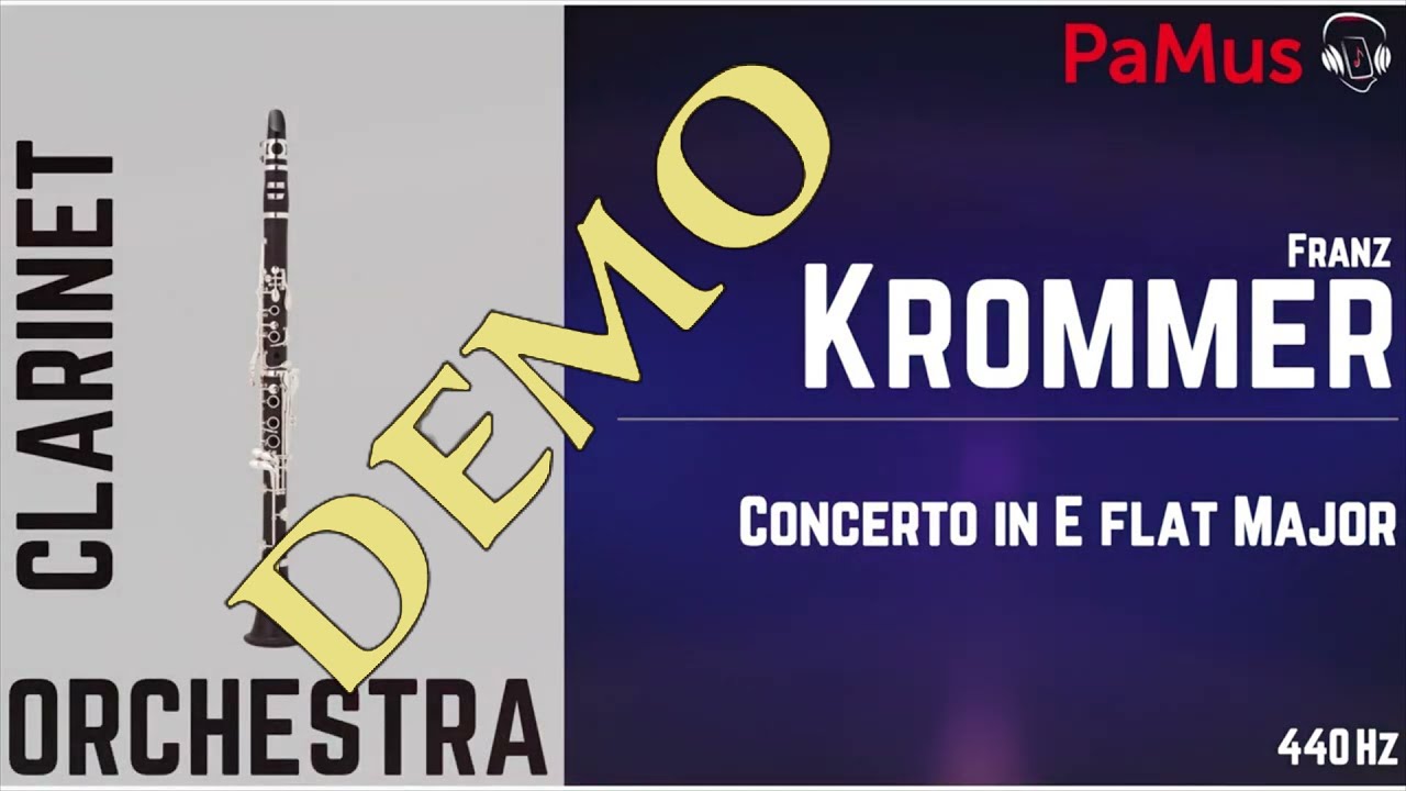 Franz Krommer: Clarinet Concerto in Eb major, orchestra accompaniment
