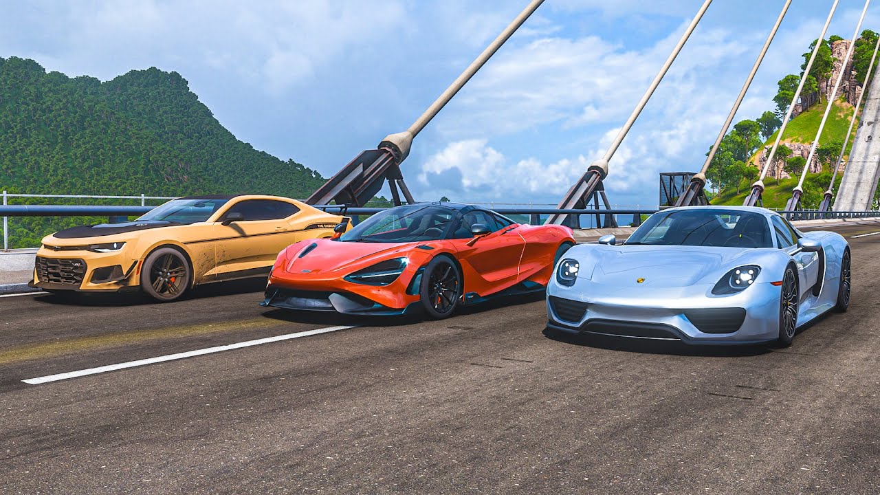 Porsche 918 Spyder vs McLaren 765LT vs Camaro ZL1 'The Exorcist' | Forza Horizon 5