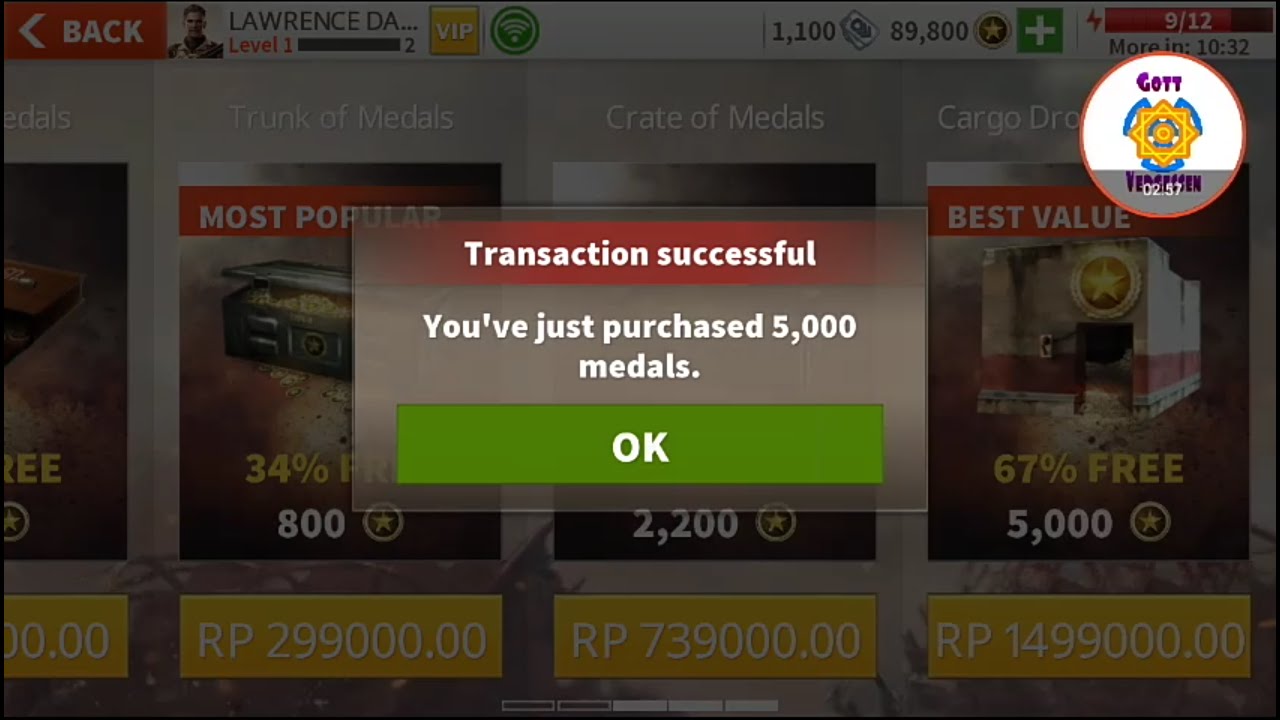 Real hack medals brother in arms 3 apk mod