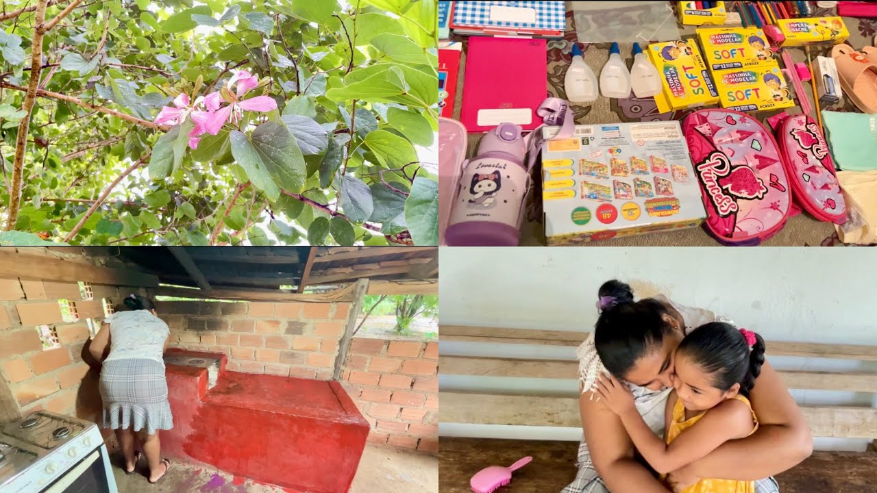 Hoje só existe uma palavra certa gratidão / Eloá ganhou todos materiais escolar  da vovó Eliane ❤️😭🌺