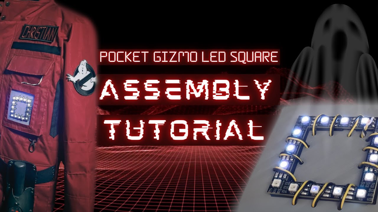 Red Jacket LED Pocket Gizmo Square Tutorial: Ghostbusters Frozen Empire