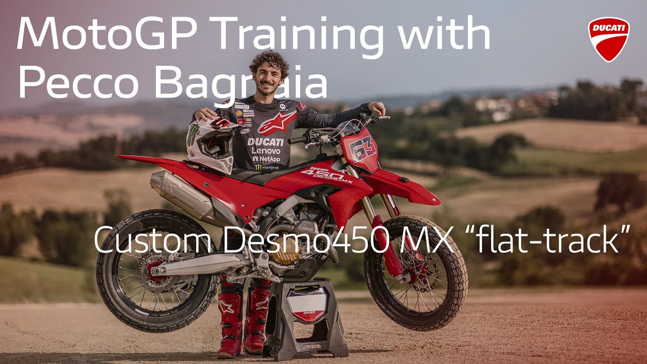 MotoGP Training with Pecco Bagnaia and the custom Desmo450 MX