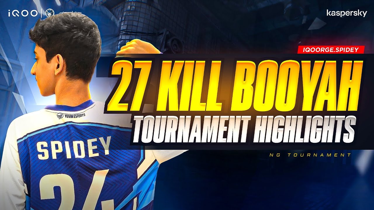PURE DOMINATION 🏆 27 Kill Booyah 😱 | NG Tournament Highlights 💥| Ft. iQOORGeSPIDY