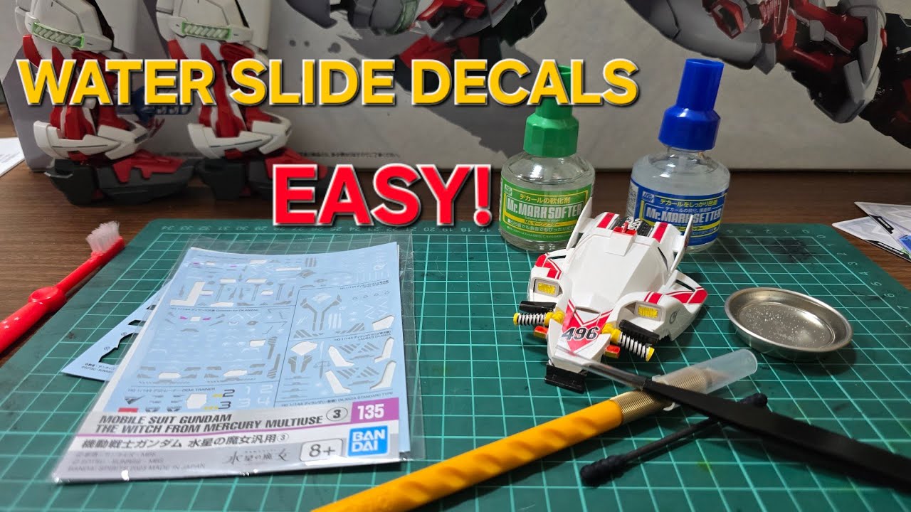 How to Apply Water Slide Decals Like a Pro — Mini 4WD, Gunpla & Model Kits (No Peeling!)