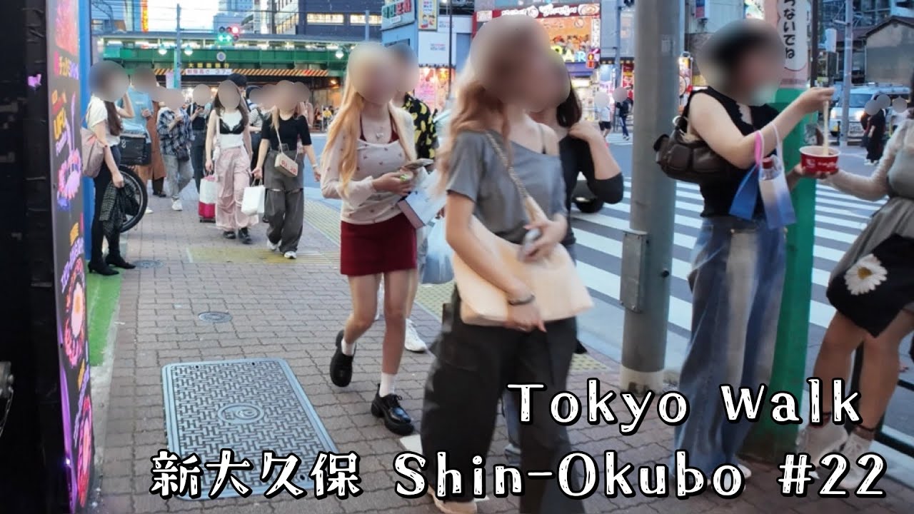 【4K Tokyo walk】新大久保 Shin-Okubo #22