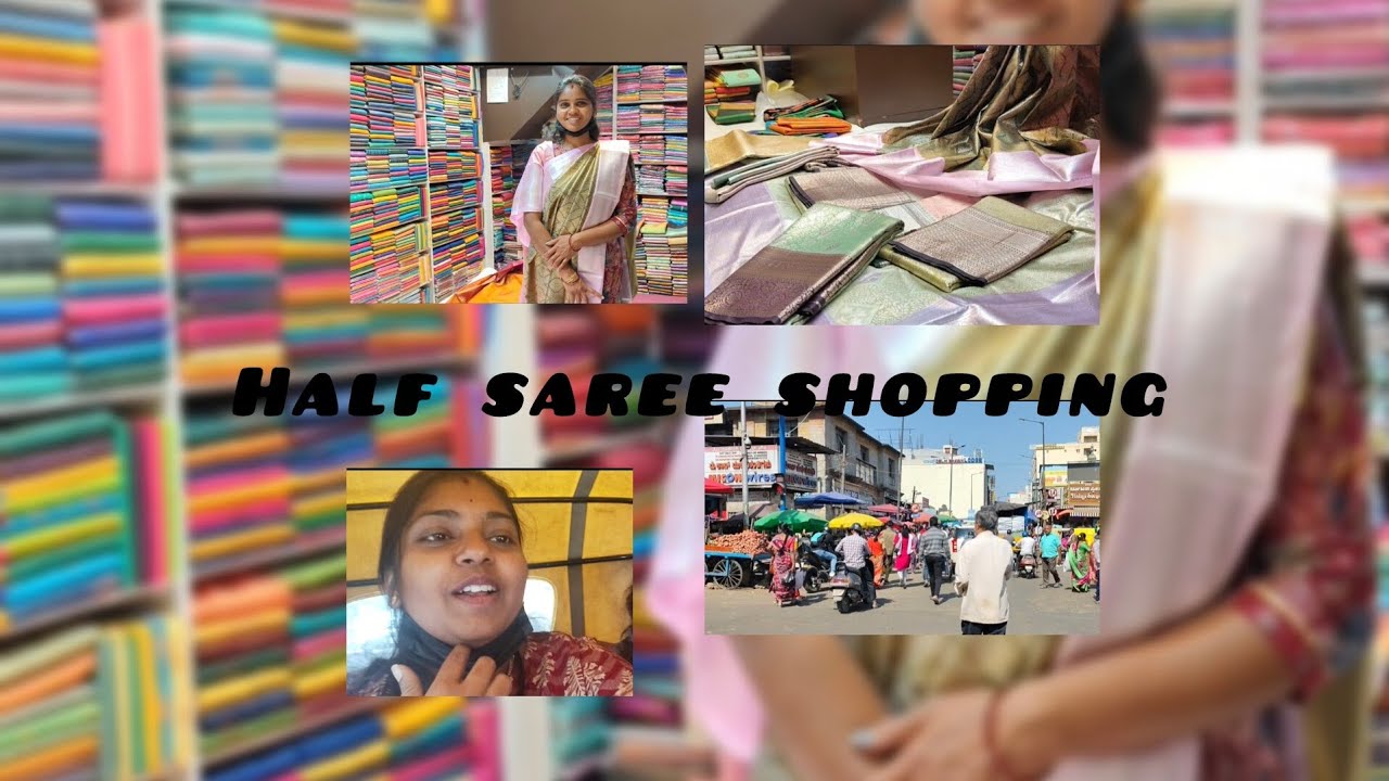 Half saree function ge shopping #anjusanthu #youtubevideos #youtube #myvlogvideo #♥️♥️