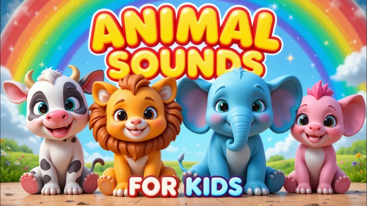Animals Sounds for Kids | Learn Farm & Wild Animals with Sounds | CSRS Cutie Kidz cartoonsTelugu.
