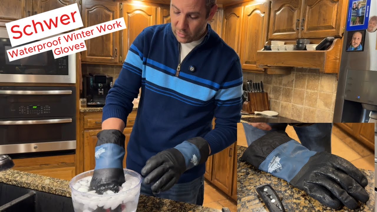 Schwer Waterproof Winter Work Gloves Thermal Freezer Glove