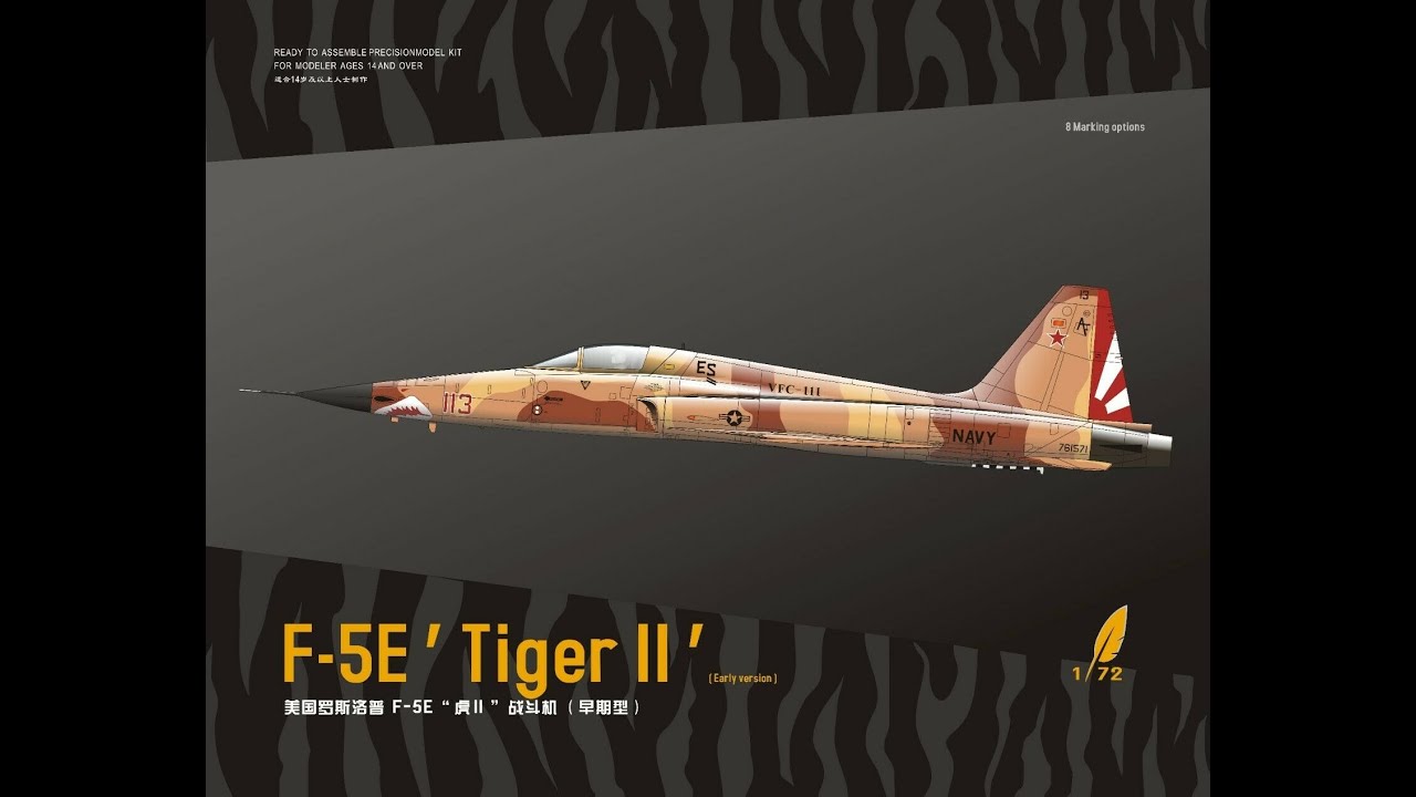 DreamModel 1/72  F-5E Tiger II (DM 720013) unboxing
