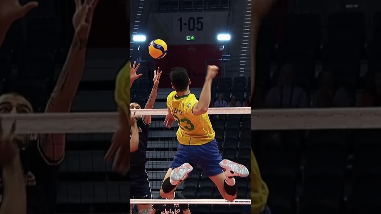 Super spike by Fl&aacute;vio Gualberto 💪 #epicvolleyball #volleyballworld #volleyball