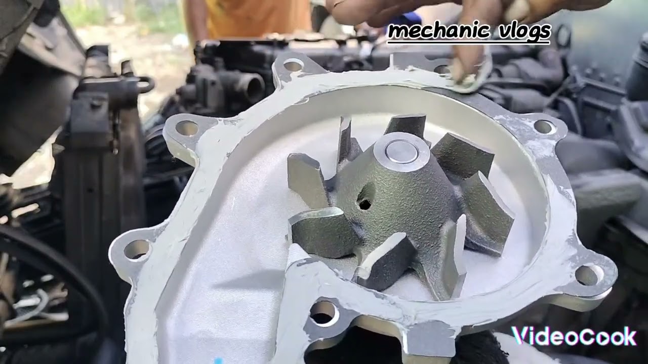 ISUZU NPR REMOVING WATER PUMP WITHOUT REMOVING RADIATOR ON 4HL1 DIESEL ENGINES