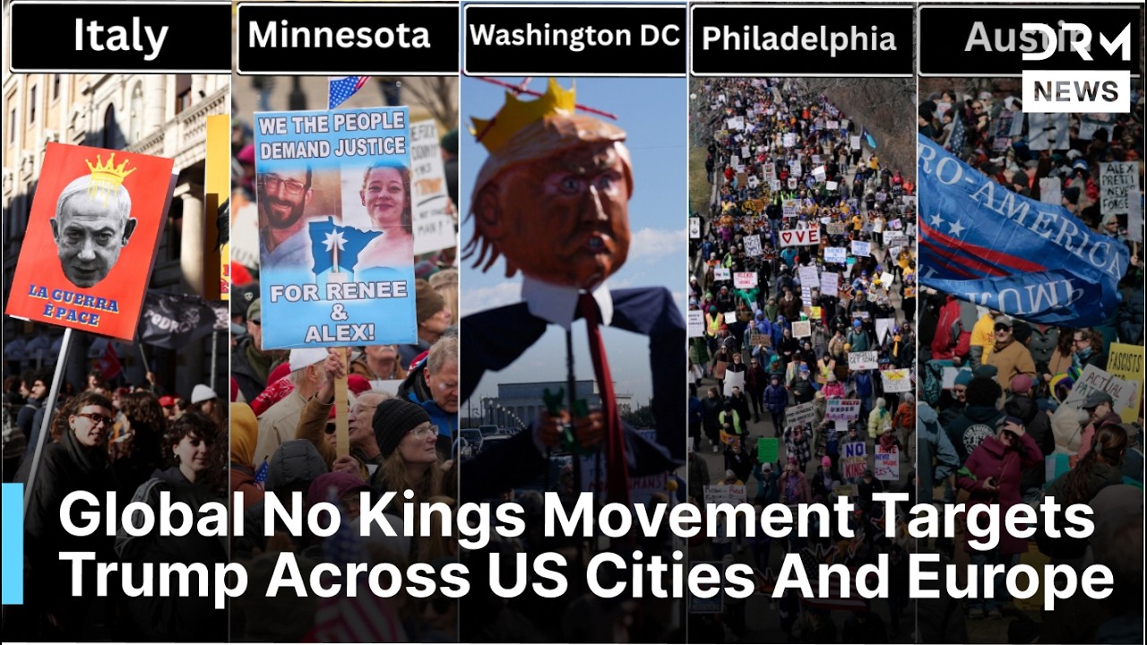 Global No Kings Movement Targets Trump Across US Cities And Europe | DRM News | AC1F