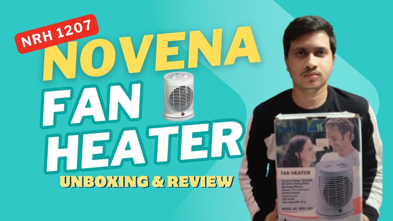 Novena Fan Heater Unboxing & Review || Mini Room Heater || Best room heater for bedroom