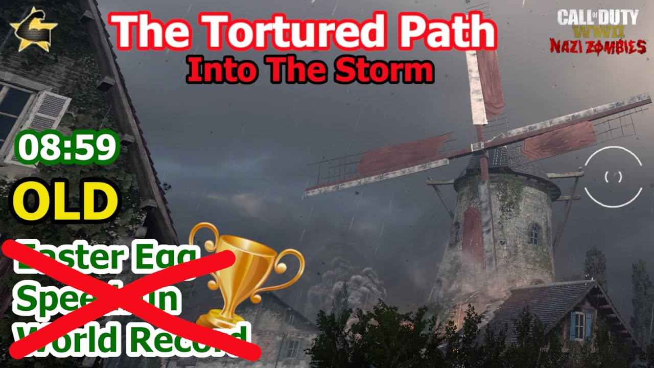 (OLD)Into The Storm Easter Egg Speedrun Solo World Record 8:59 (WW2 Zombies)