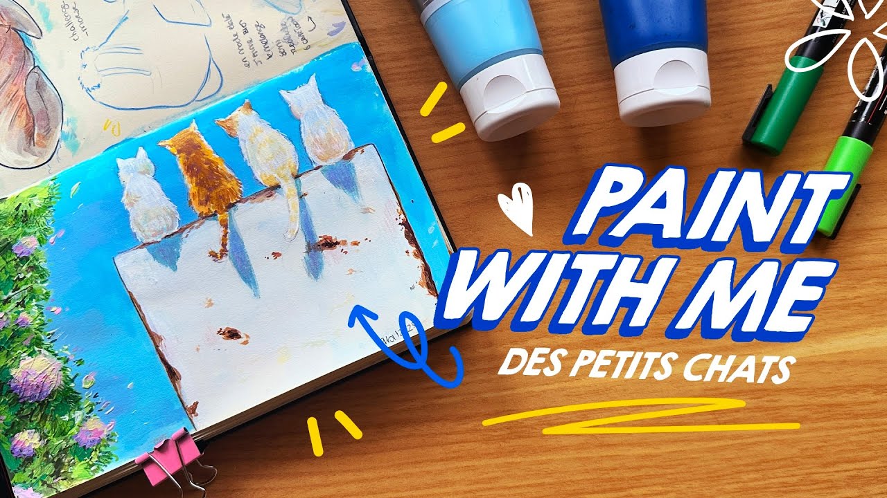 🐈 On peint ensemble des chats | Test de la peinture Flash ⭐️