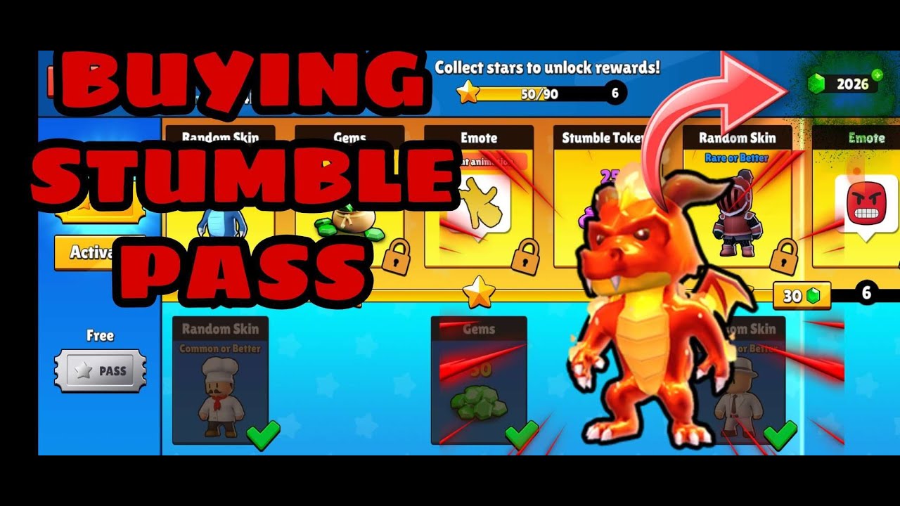 ΠΑΙΡΝΩ ΤΟ STUMBLE PASS😱|Stumble guys greek#1