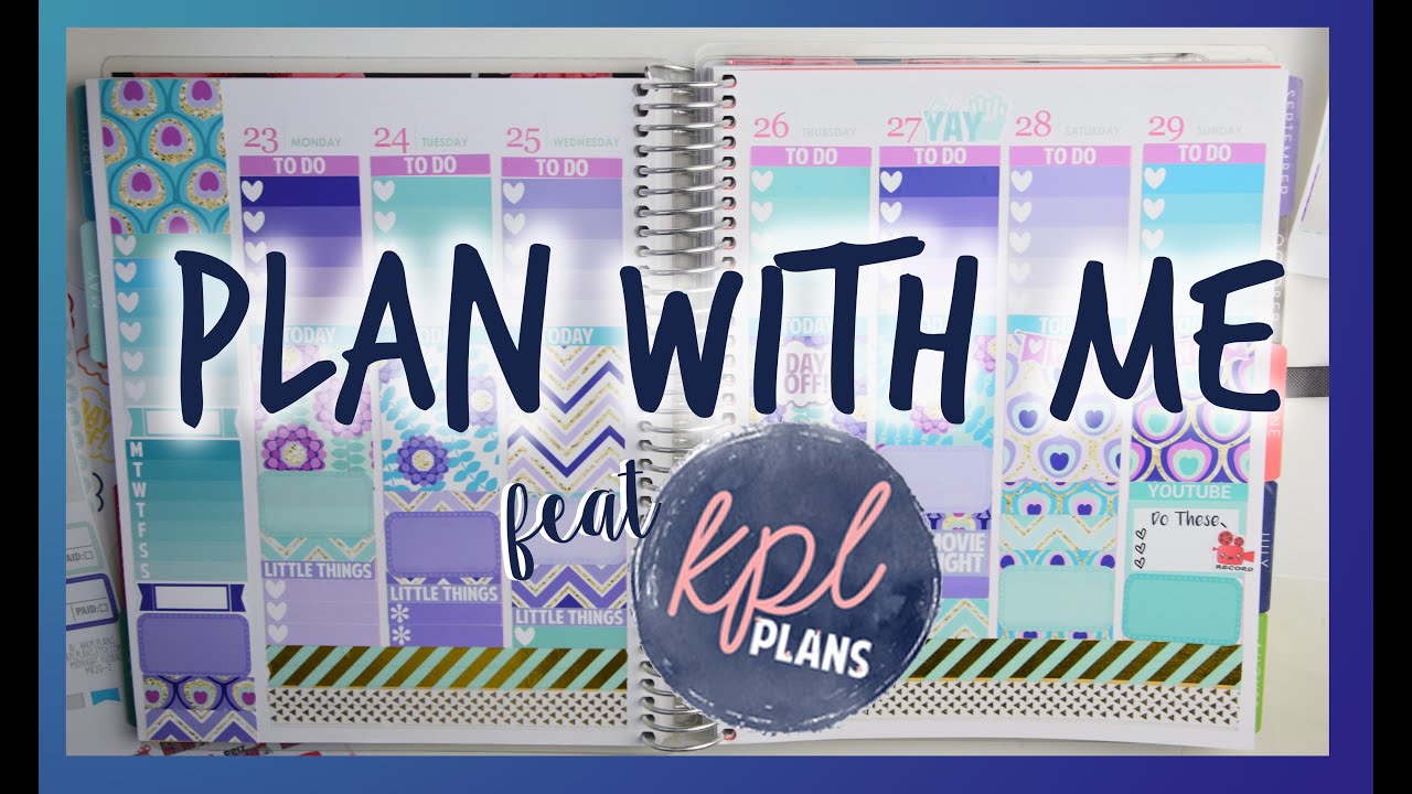 Sped Up Plan With Me feat. KPLPlans | Erin Condren Life Planner (vertical)