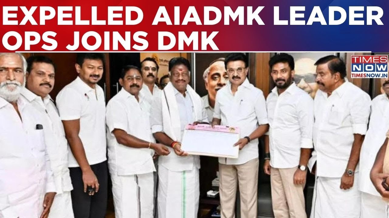 Former CM O Panneerselvam Joins Rival DMK Ahead Of Polls, Biggest Twist In Tamil Nadu Politics?
