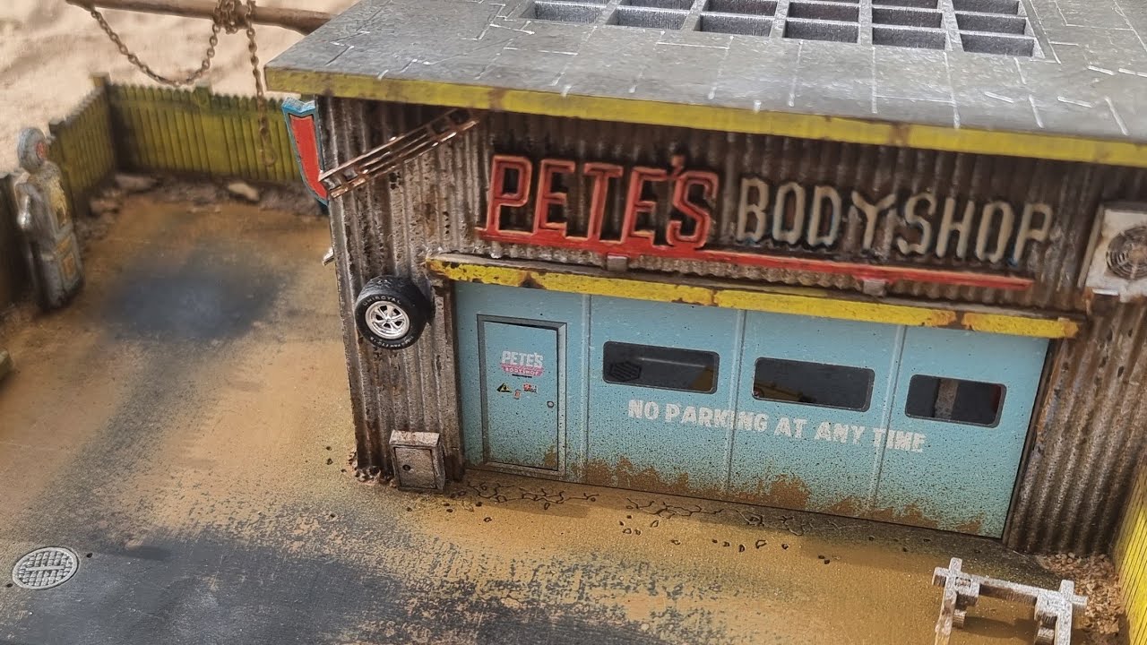 Building a new  1:64 garage diorama