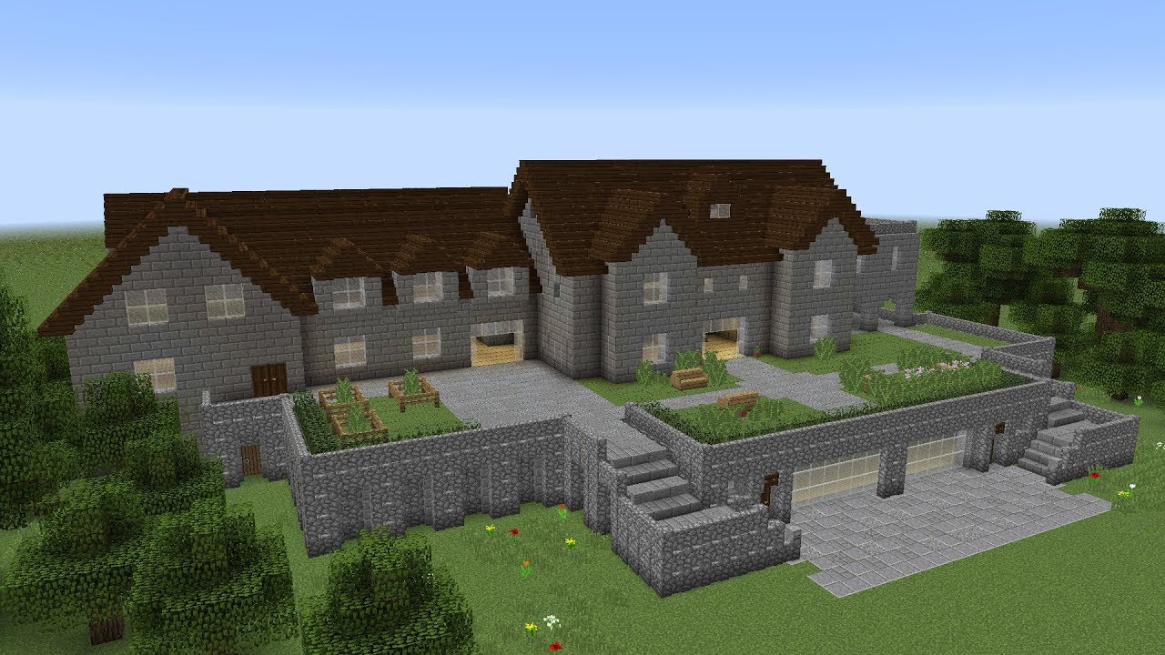 MINECRAFT: Как построить Большой Особняк [2/2]