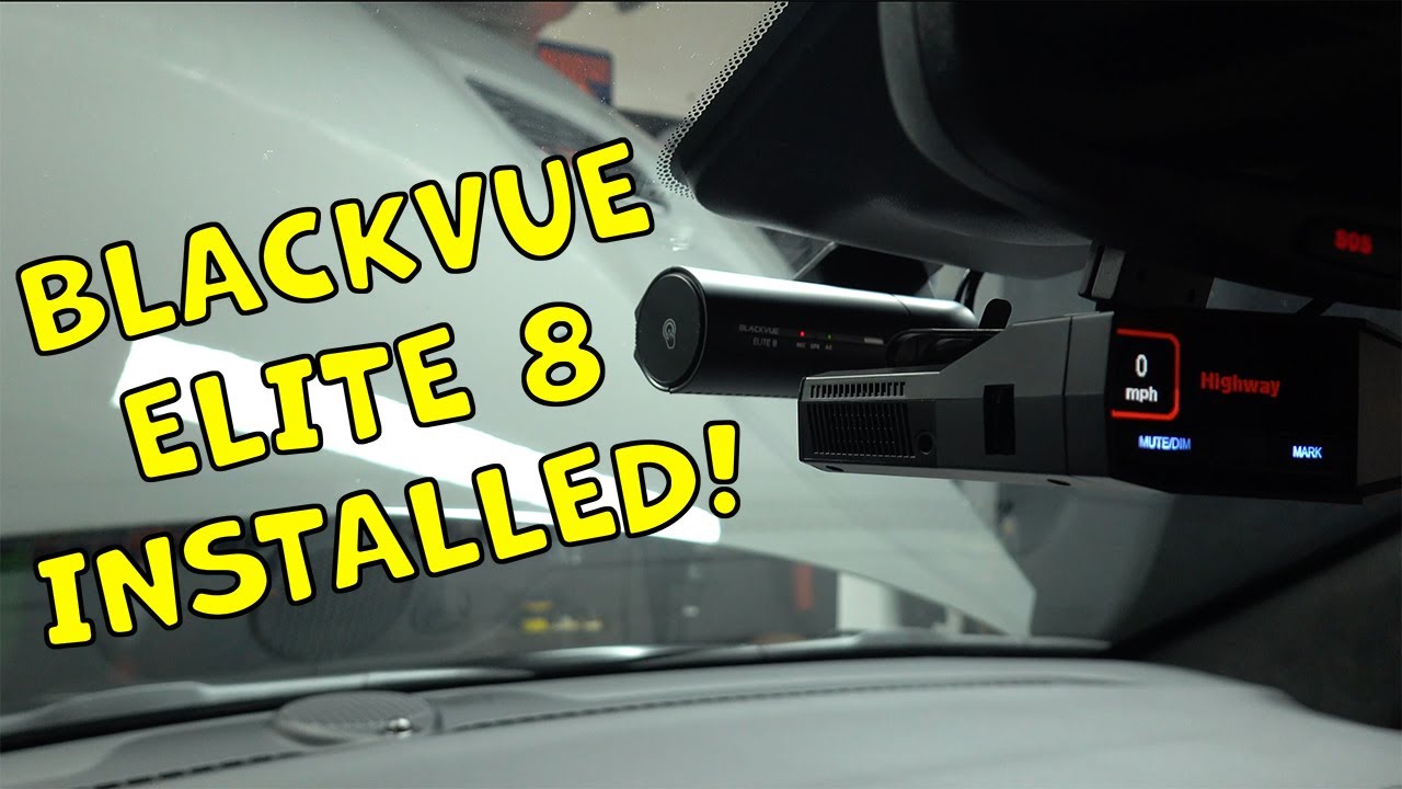 Видеорегистратор Blackvue Elite 8 в моем Durango Hellcat