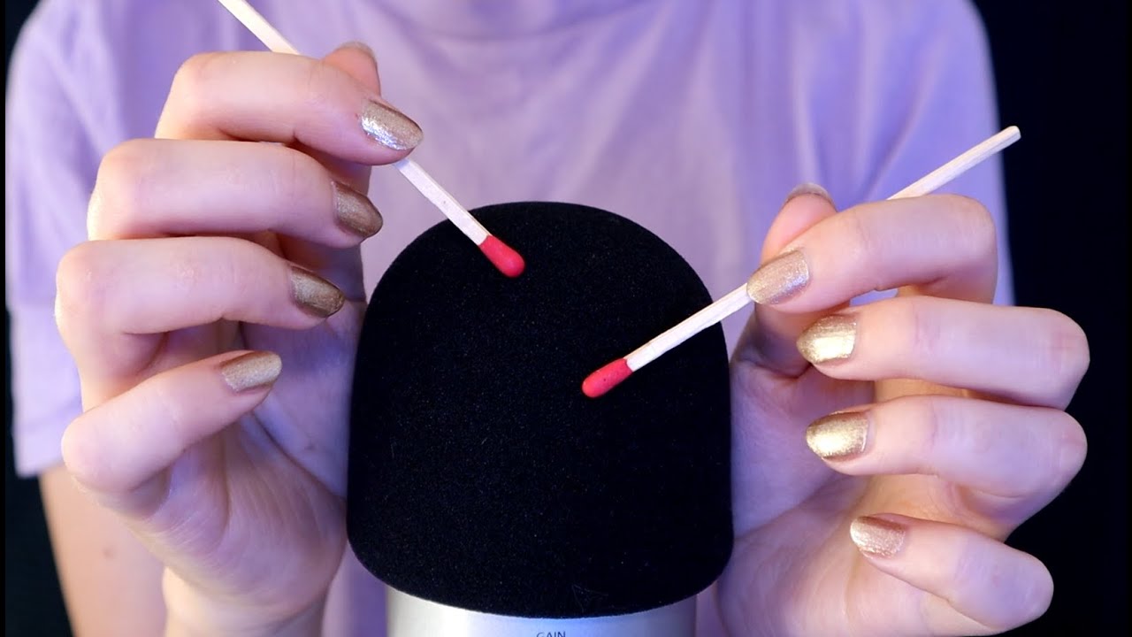 ASMR Brain Melting Crispy Mic Scratching Matches etc. (No Talking)
