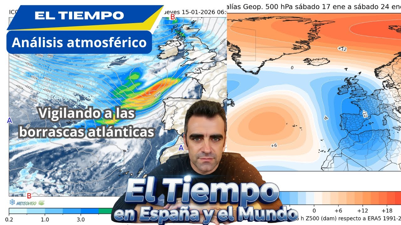 Nuevas LLUVIAS ☔​ y NEVADAS ❄️​ que llegan a Espa&ntilde;a y vigilando esta CICLOG&Eacute;NESIS para la semana 🌀