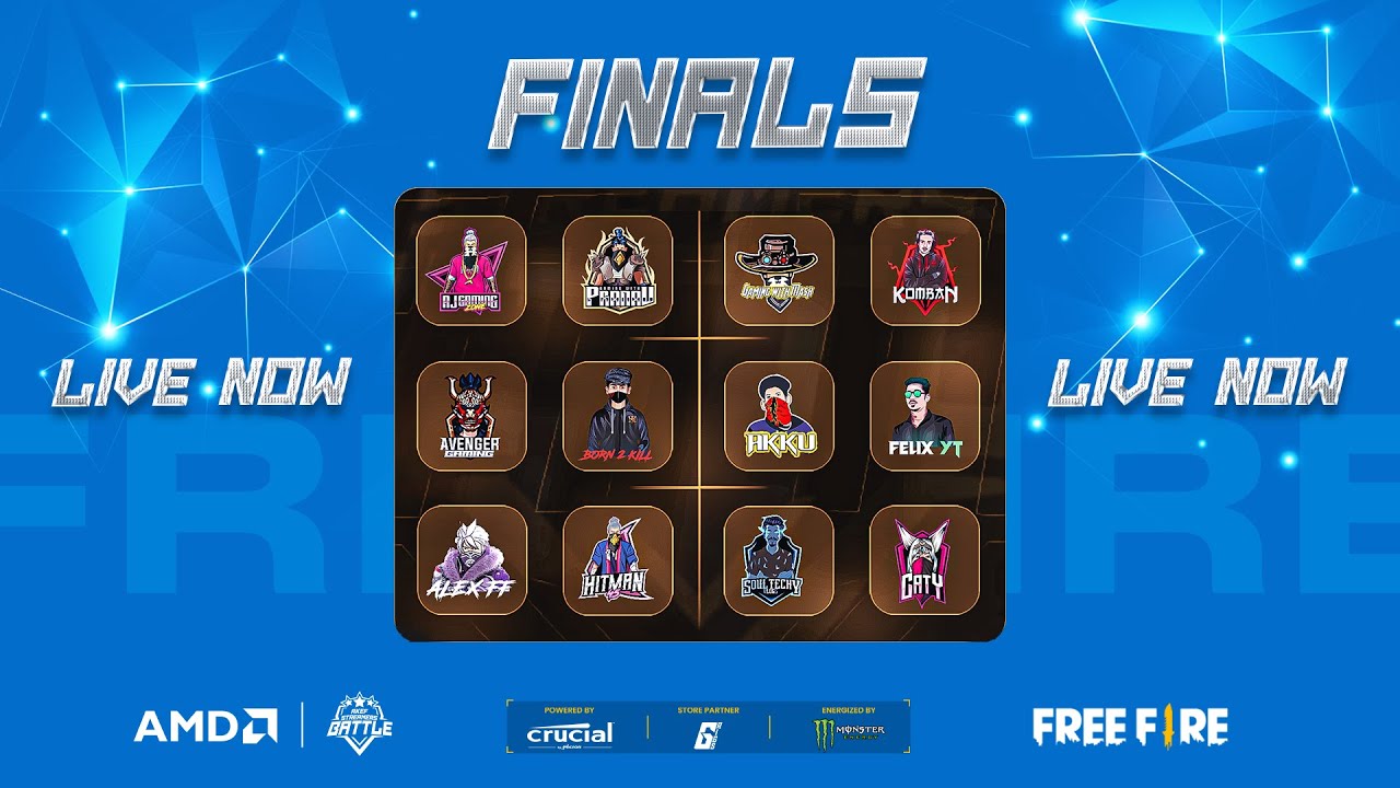 AMD AKEF STREAMERS BATTLE POWERED | FREE FIRE FINAL DAY | FT @AJsGamingZoneYT @KMCKOMBAN etc