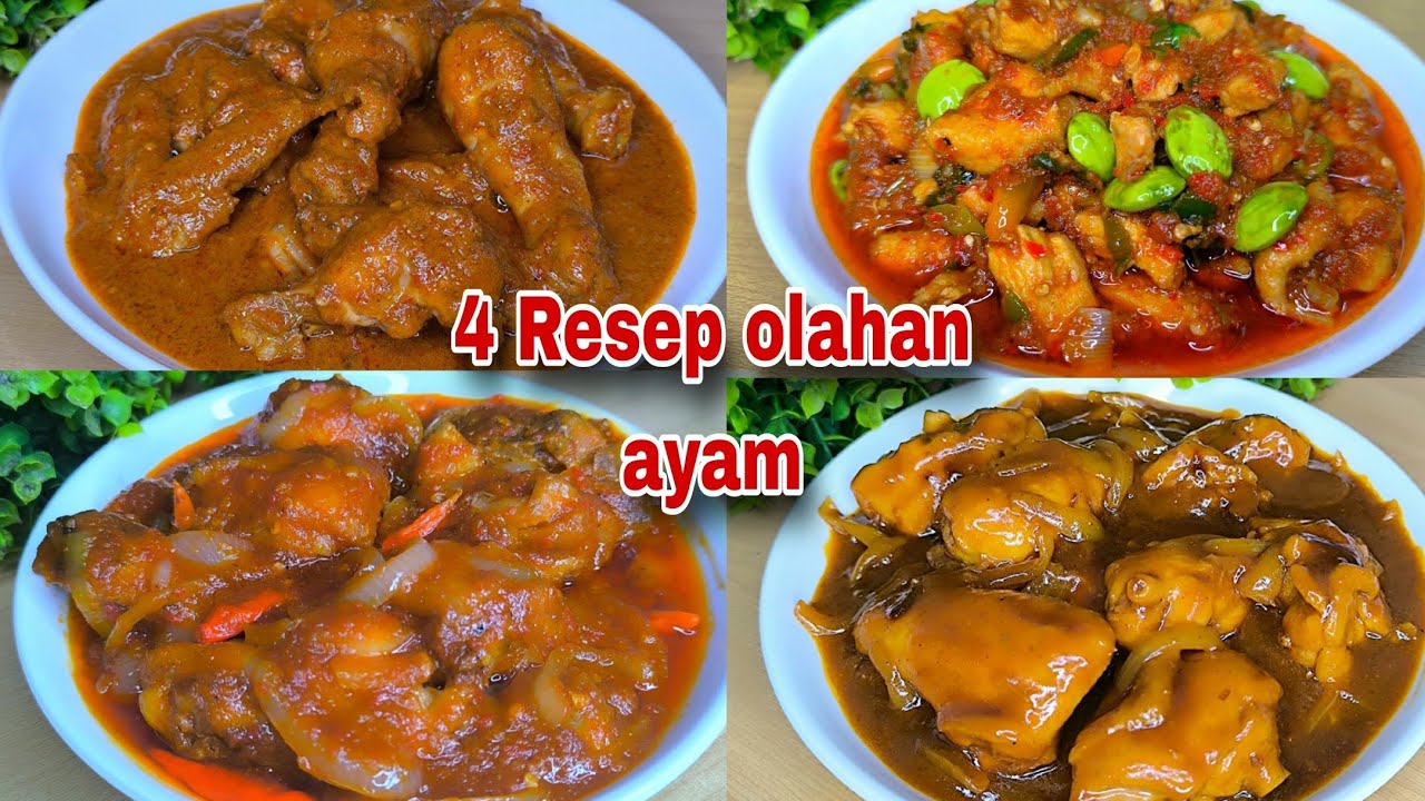 4 RESEP OLAHAN AYAM‼️ENAK BANGET COCOK UNTUK MENU SEHARI HARI DI RUMAH