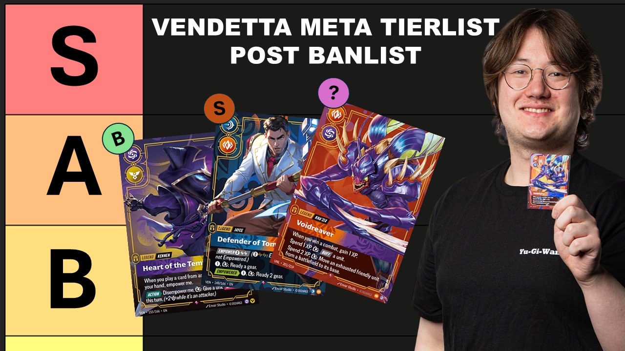 THESE ARE THE BEST DECKS IN RIFTBOUND POST VENDETTA BANLIST | MY META TIERLIST