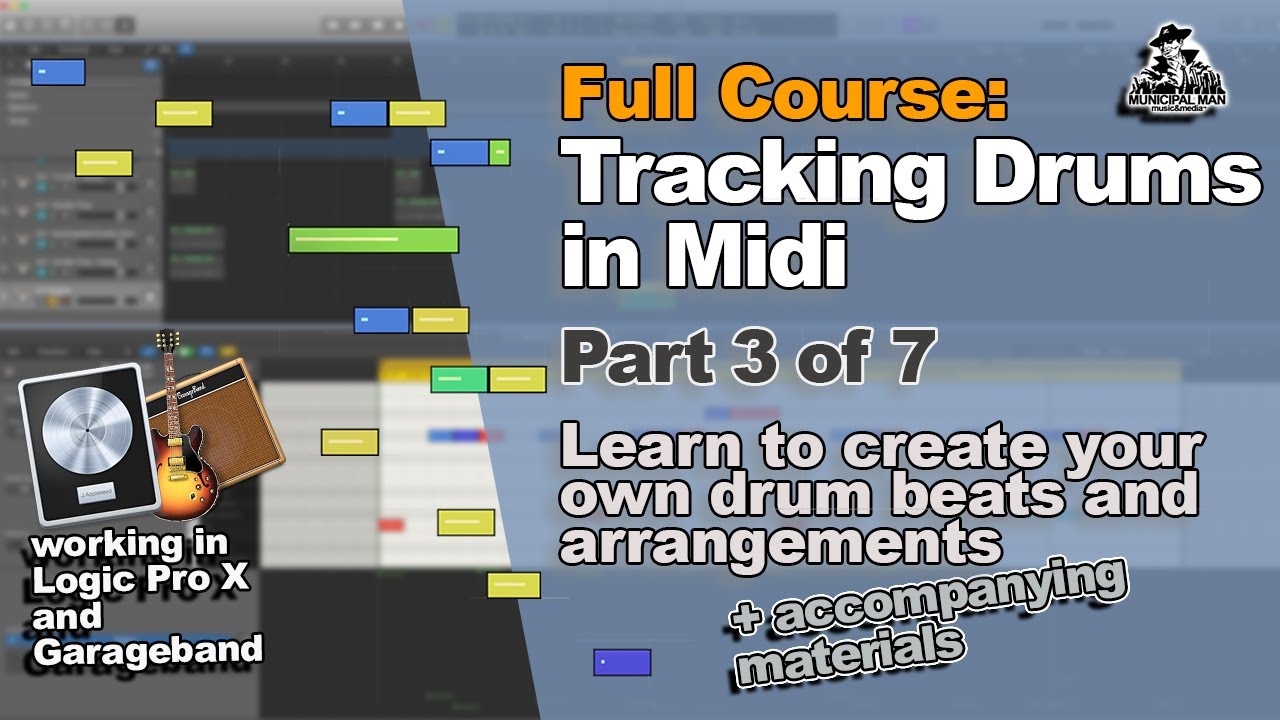 Tracking Drums in Midi Course Pt. 3 of  7 - Understanding Midi Note Velocity