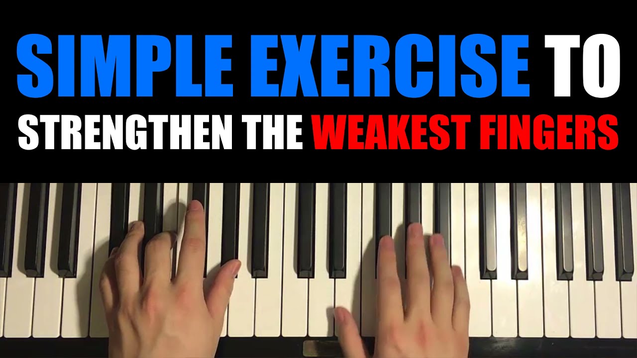Strengthen the Weakest Fingers with this Simple Piano Exercise