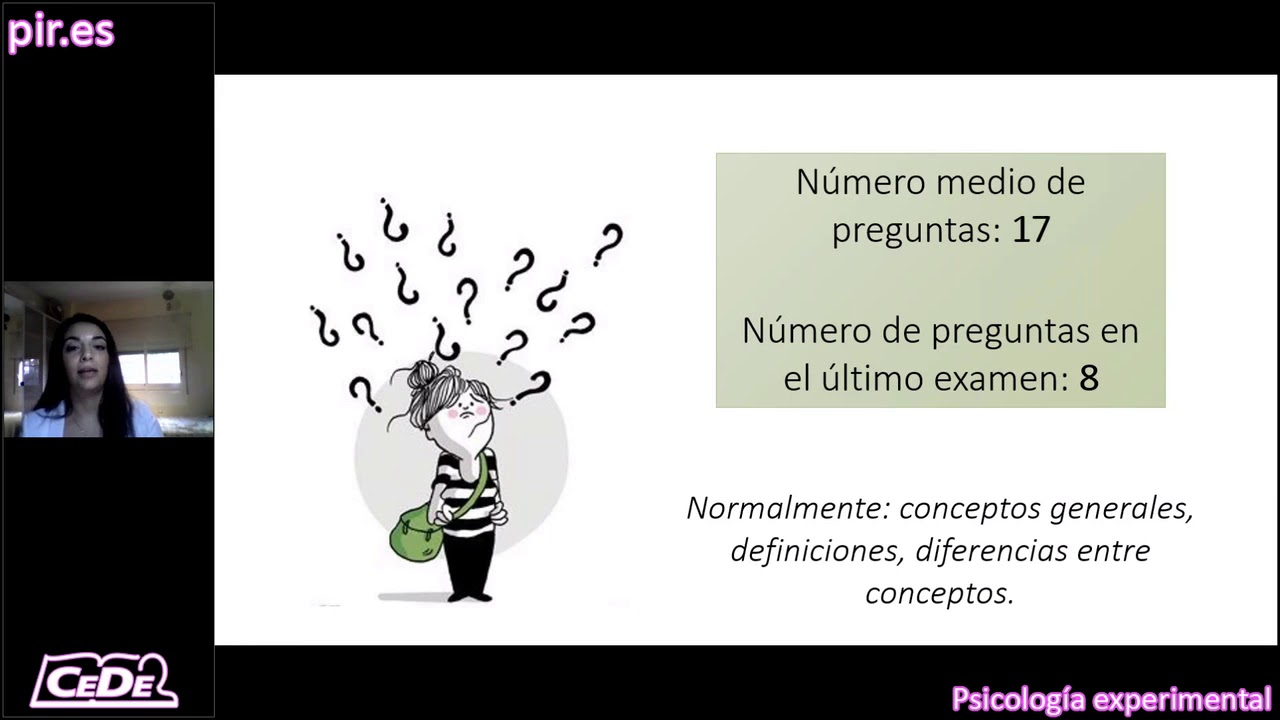 Psicolog&iacute;a Experimental. Su importancia en el PIR, como prepararla con CeDe.