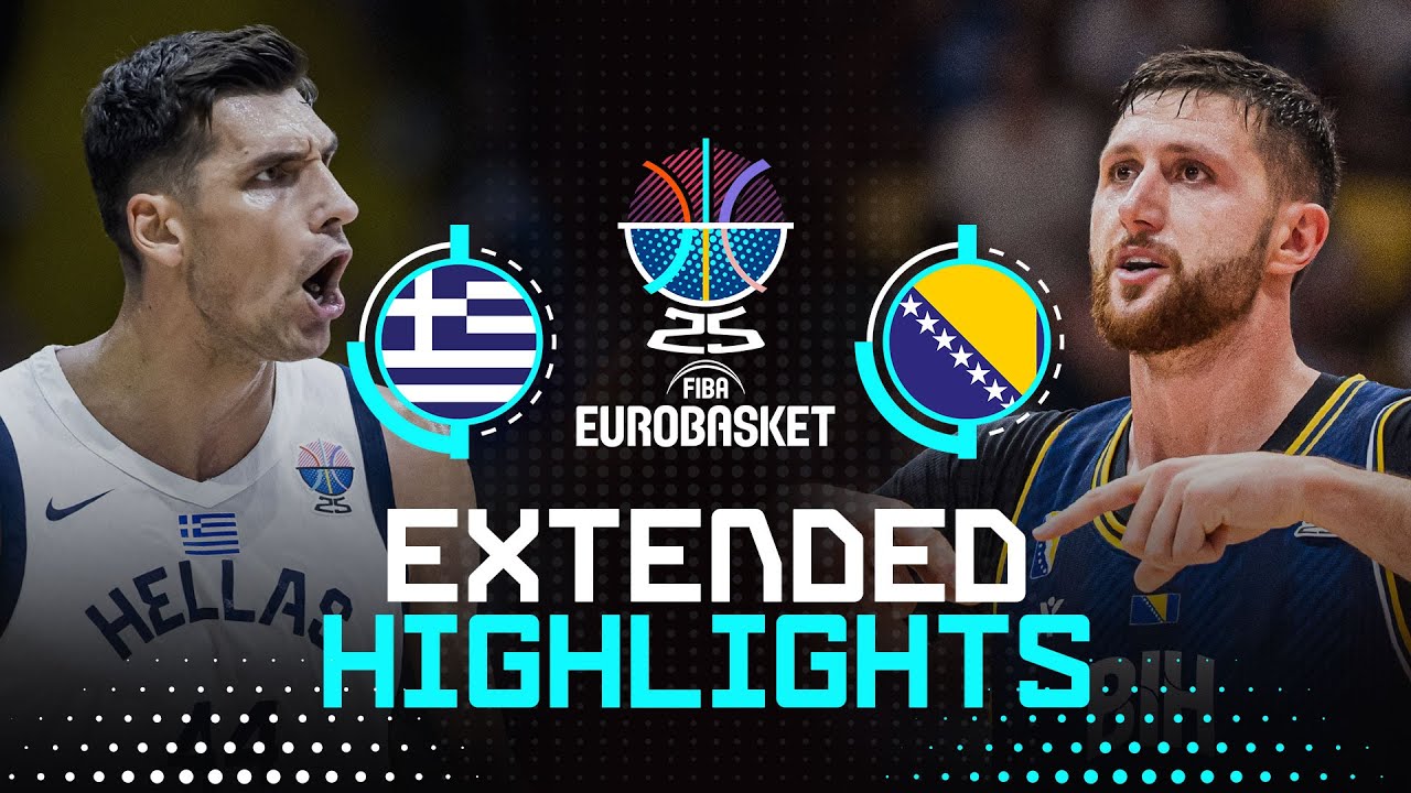 Greece 🇬🇷 vs Bosnia and Herzegovina 🇧🇦 | Extended Highlights | FIBA EuroBasket 2025
