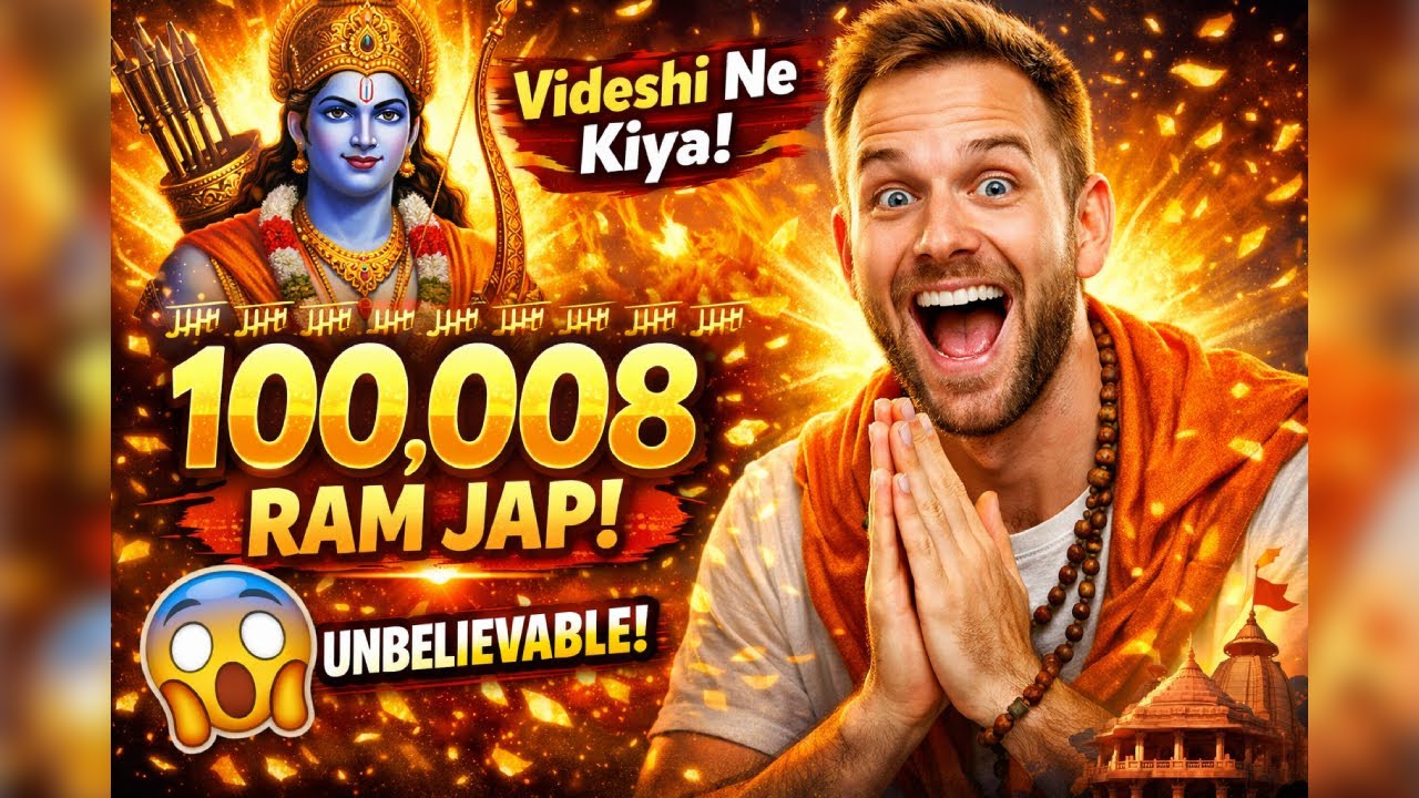 Foreigner Chanted “RAM” 100008 Times 😱 | Ram Naam Jap Power 🔥 | Girik Studios #RAM #girikstudios