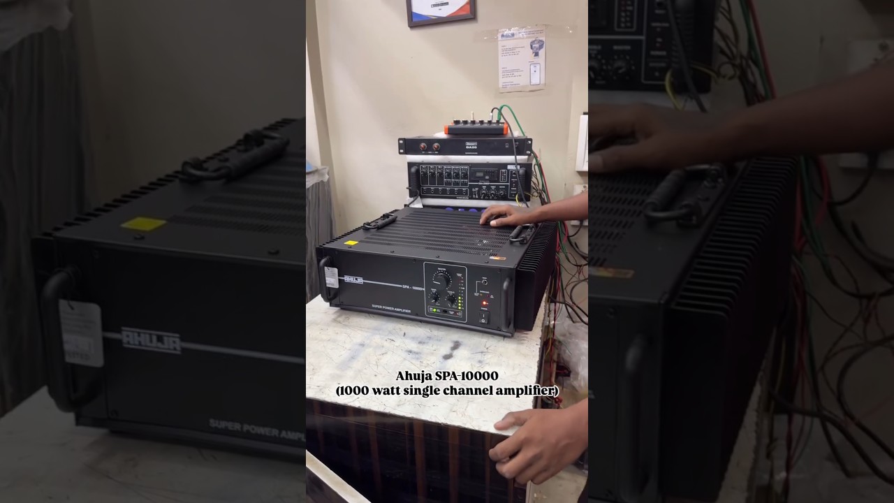 Ahuja amplifier SP 1000 😈**#AhujaSP1000****#AhujaAmplifier****#PASystem****#DJSetup****#SoundSyst