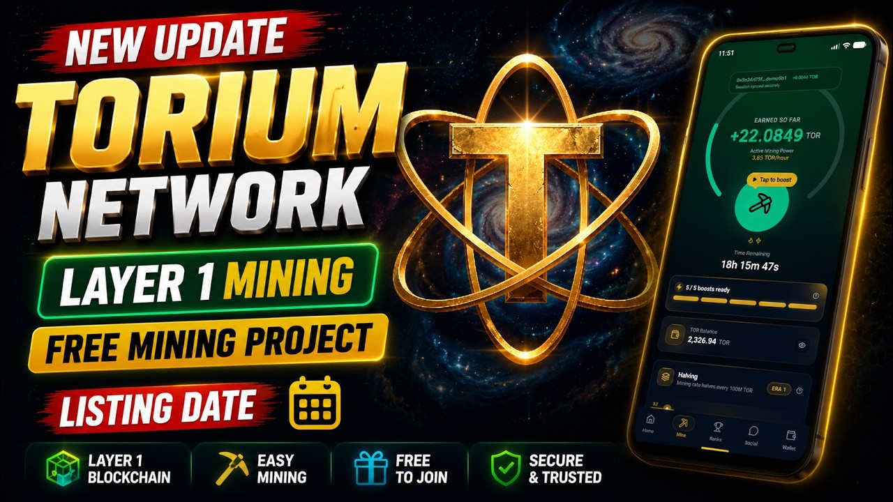 Torium Network Layer 1 Mining Airdrop | Torium Network New Update | Torium Network Listing Date