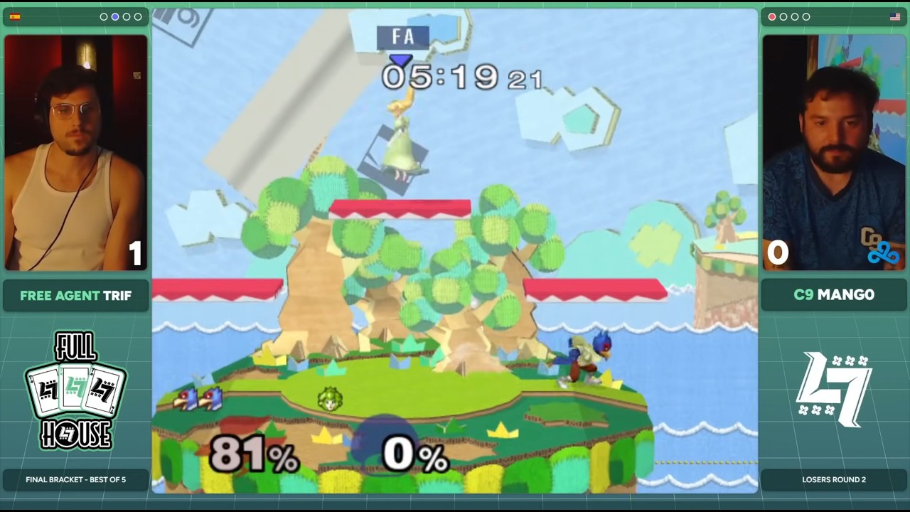 Mango (Falco) vs Trif (Peach) | Losers Round 2 | Lucky7s Full House 2025 MELEE SINGLES